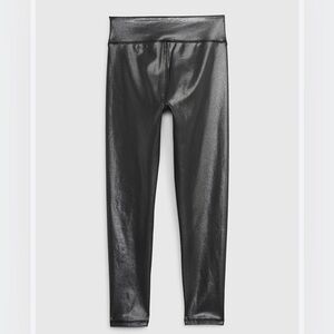 GAP Girls Metallic Leggings Size S (6-7) in Gunmetal